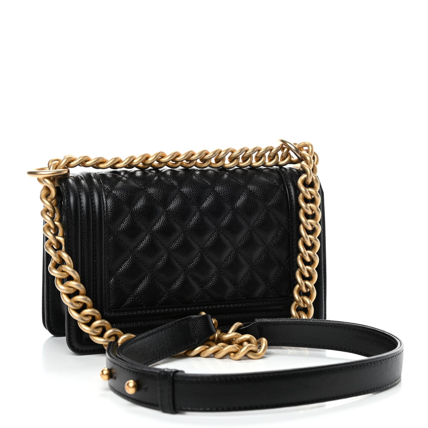 Chanel Caviar Quilted Small Boy Flap Black 2 of 4