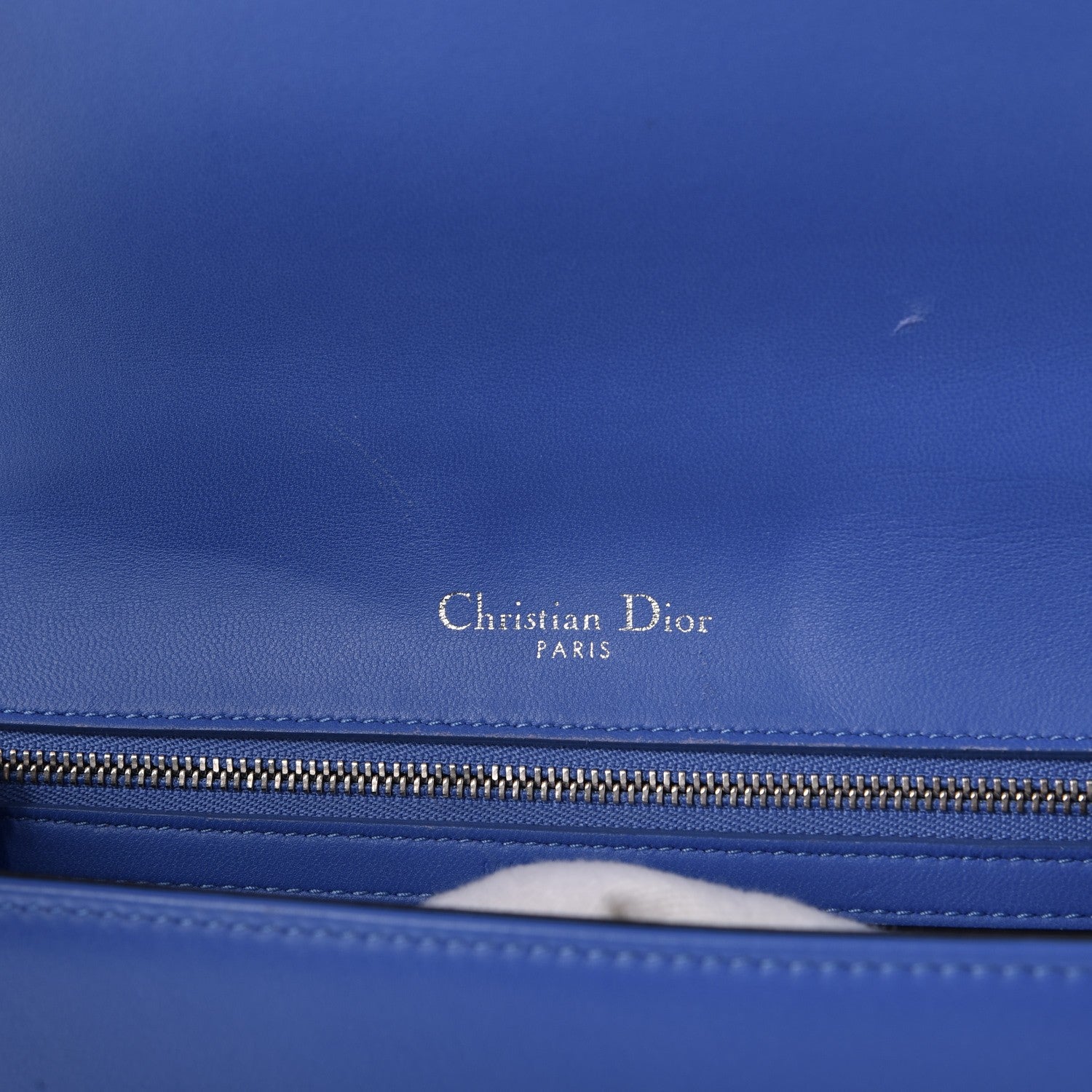 Christian Dior Lambskin Medium Diorama Flap Bag Blue 7 of 22