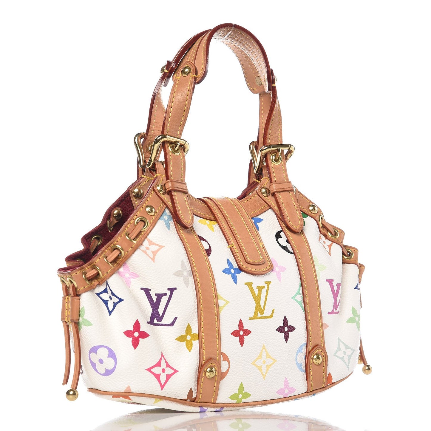 Monogram Multicolor Theda PM White