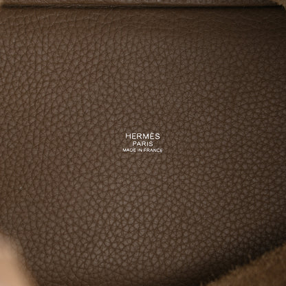 Hermes Taurillon Clemence Picotin Lock 18 PM Etoupe 6 of 11