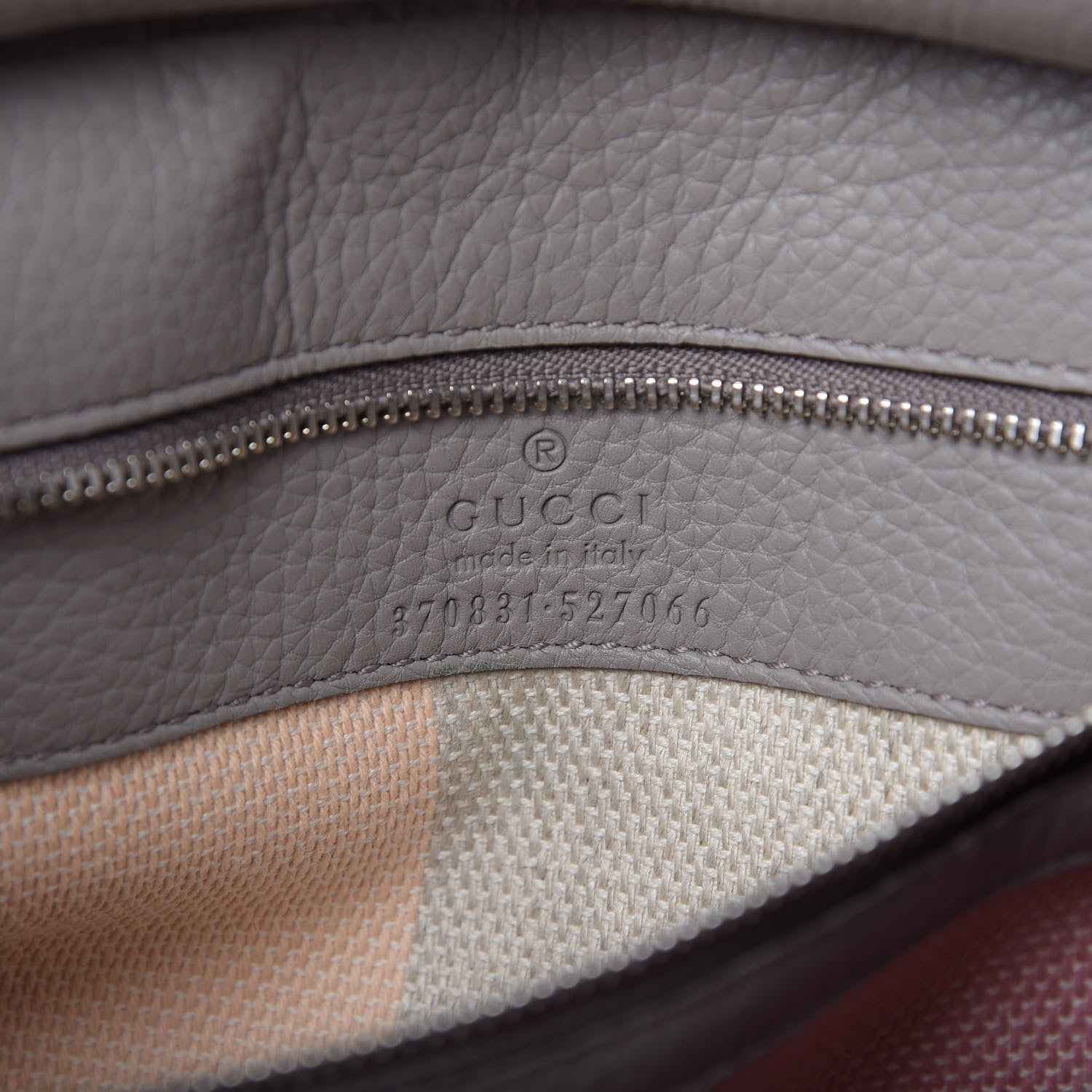 Gucci Cellarius Calfskin Small Bamboo Daily Top Handle Bag Storm Grey 9 of 9