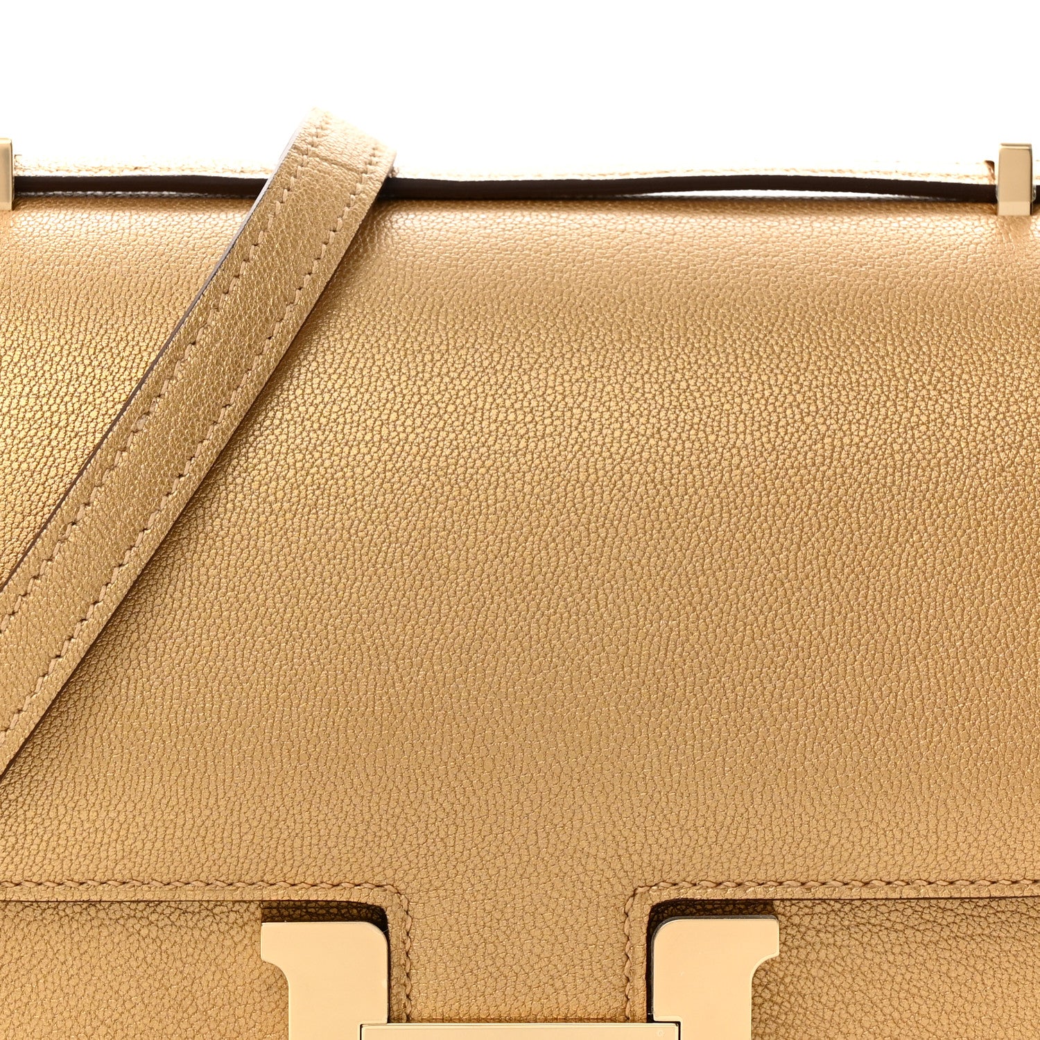 Hermes Metallic Chevre Chamkilight Constance 18 Dore 7 of 10