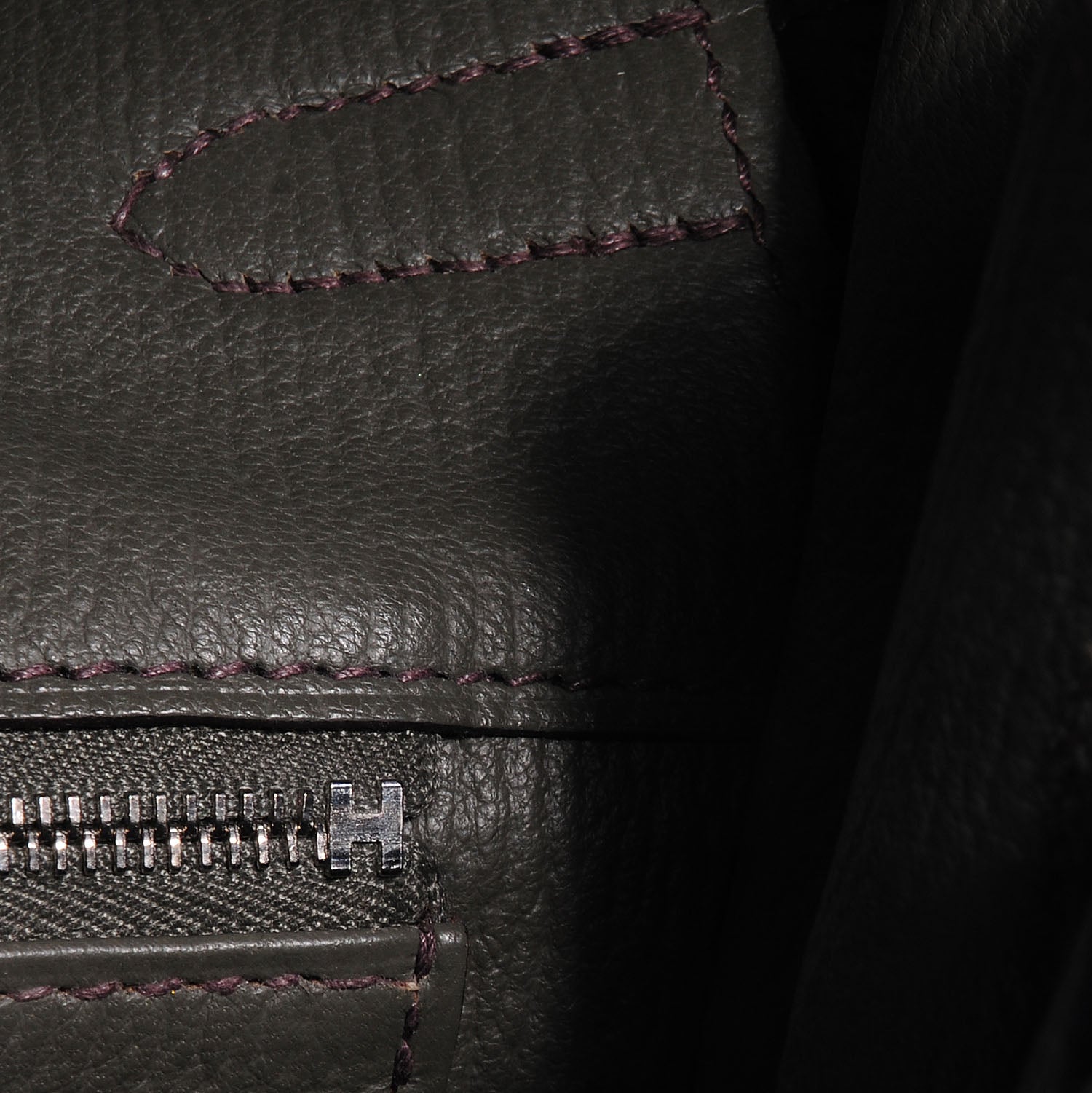 Hermes Taurillon Clemence Birkin 35 Vert de Gris 10 of 17