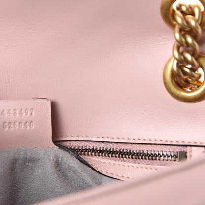 Gucci Calfskin Matelasse Small GG Marmont Shoulder Bag Perfect Pink 9 of 10