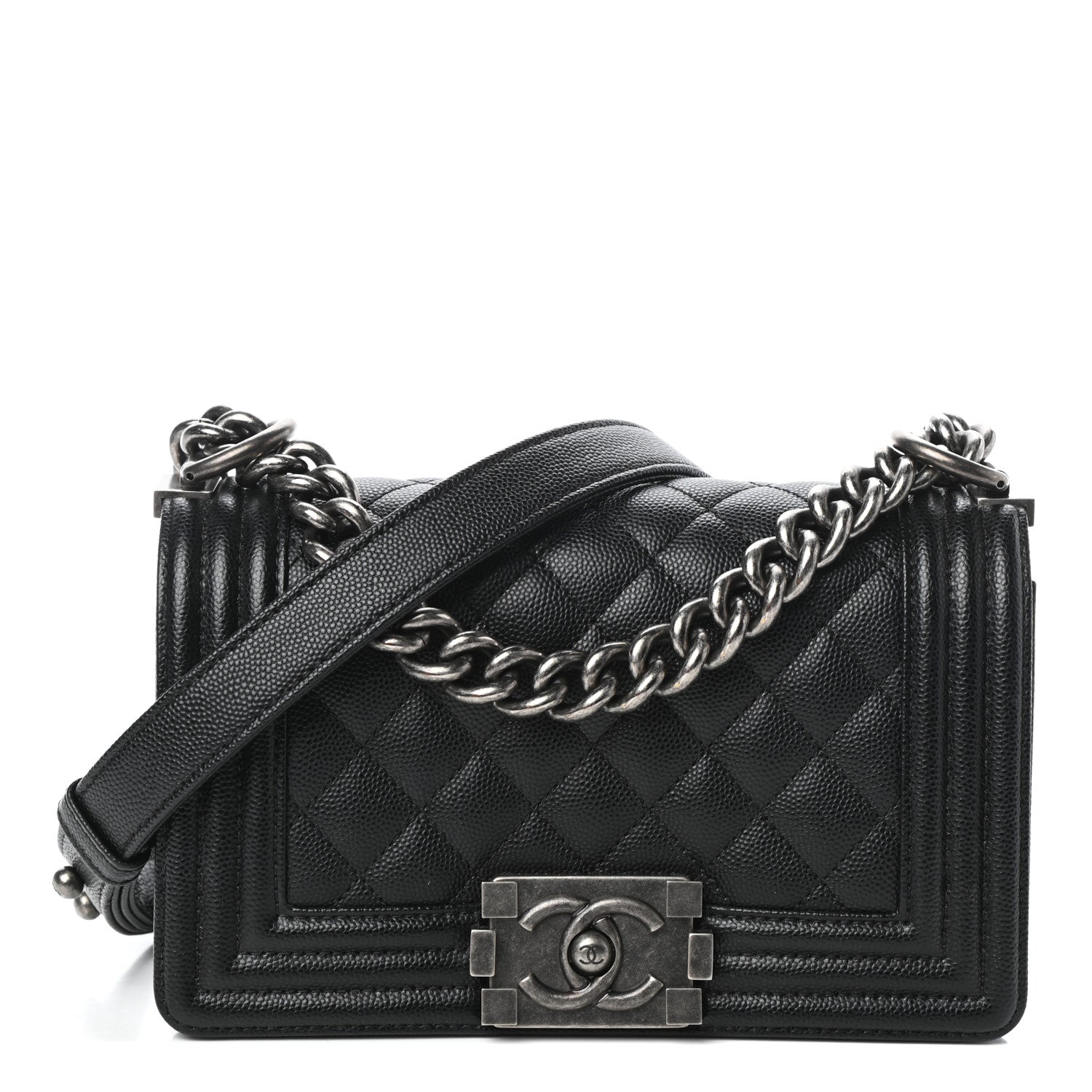 Chanel Caviar Quilted Small Boy Flap Black 1 of 9