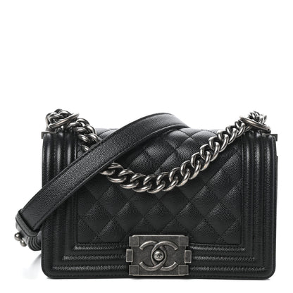 Chanel Caviar Quilted Small Boy Flap Black 1 of 9