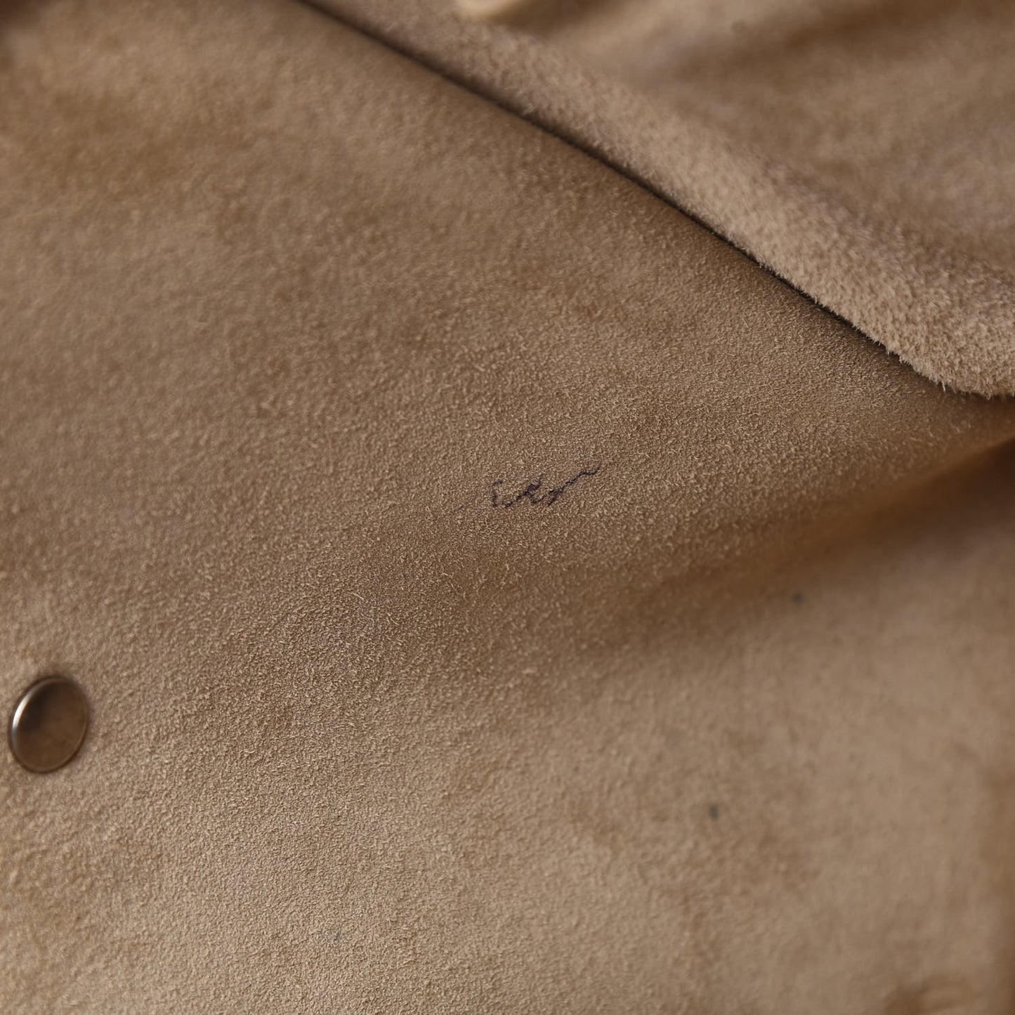 Drummed Calfskin Mini Luggage Dune