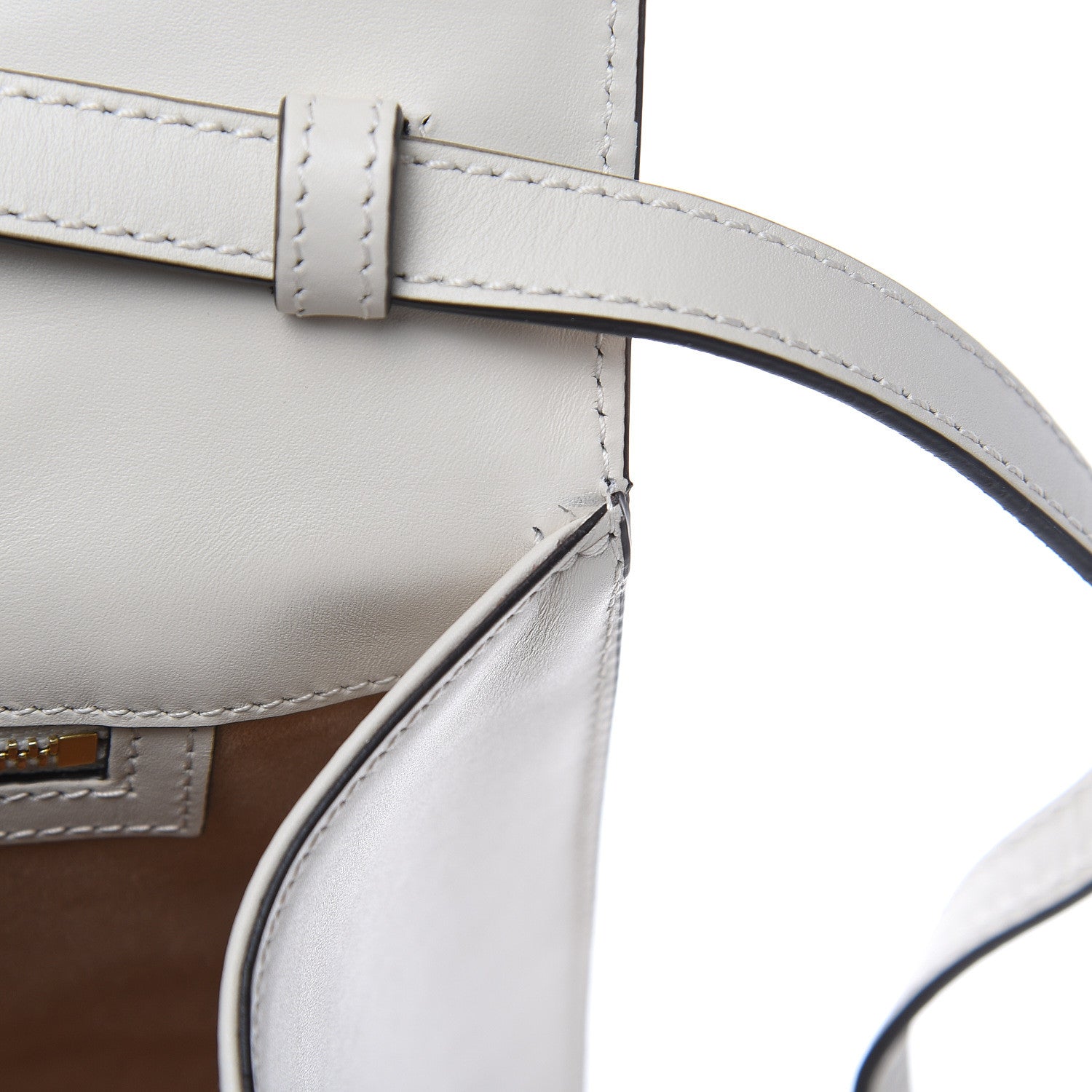 Gucci Calfskin Embroidered Medium Sylvie Top Handle Bag White 11 of 11