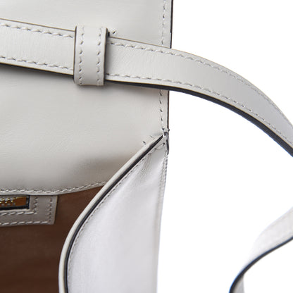 Gucci Calfskin Embroidered Medium Sylvie Top Handle Bag White 11 of 11