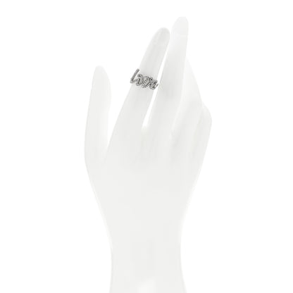 Tiffany 18K White Gold Diamond Paloma's Graffiti Love Ring 47 4.25 2 of 5