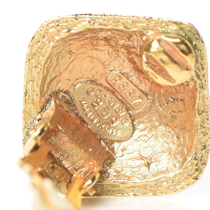 Chanel CC Clip On Earrings Gold 4 of 4