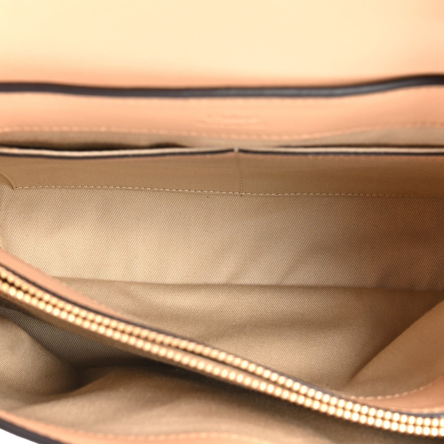 Calfskin Crocodile Embossed Small Faye Day Shoulder Bag Beige