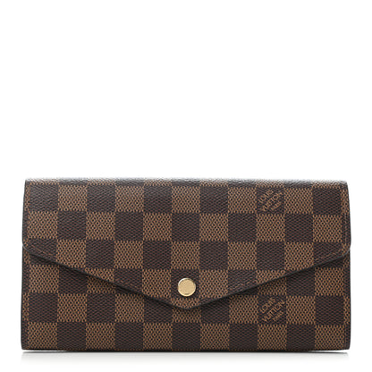 Louis Vuitton Damier Ebene Sarah Wallet NM 1 of 6