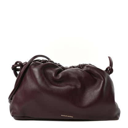 Mansur Gavriel Lambskin Mini Cloud Clutch Plum 1 of 9