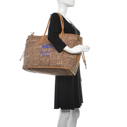 MCM Visetos Large Liz Reversible Shopper Tote Cognac 2 of 12