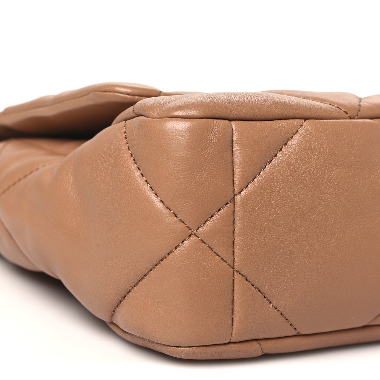 Lambskin Quilted Medium Chanel 19 Flap Brown