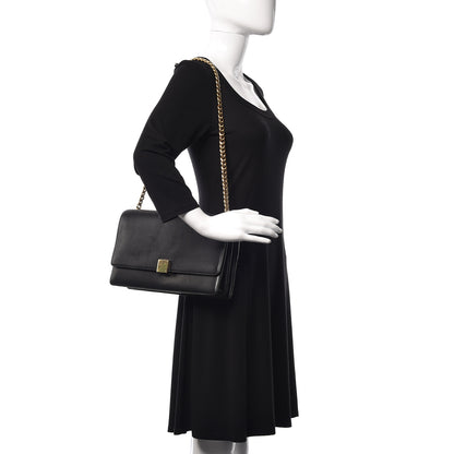 Celine Smooth Calfskin Medium Case Chain Flap Black 2 of 10
