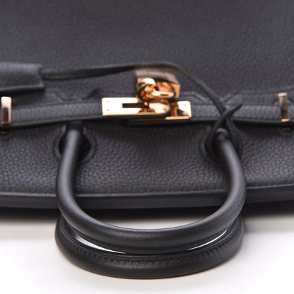 Hermes Togo Birkin 25 Black 19 of 34