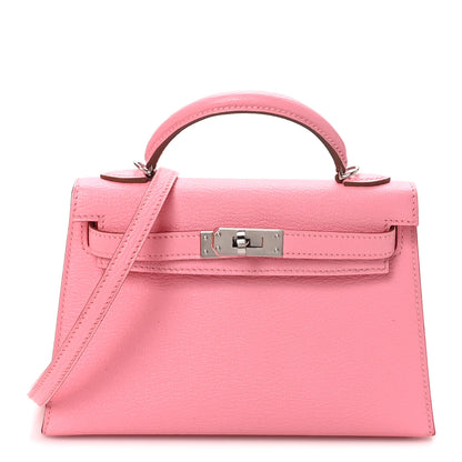 Hermes Chevre Mysore Mini Kelly Sellier 20 Rose Confetti 1 of 11