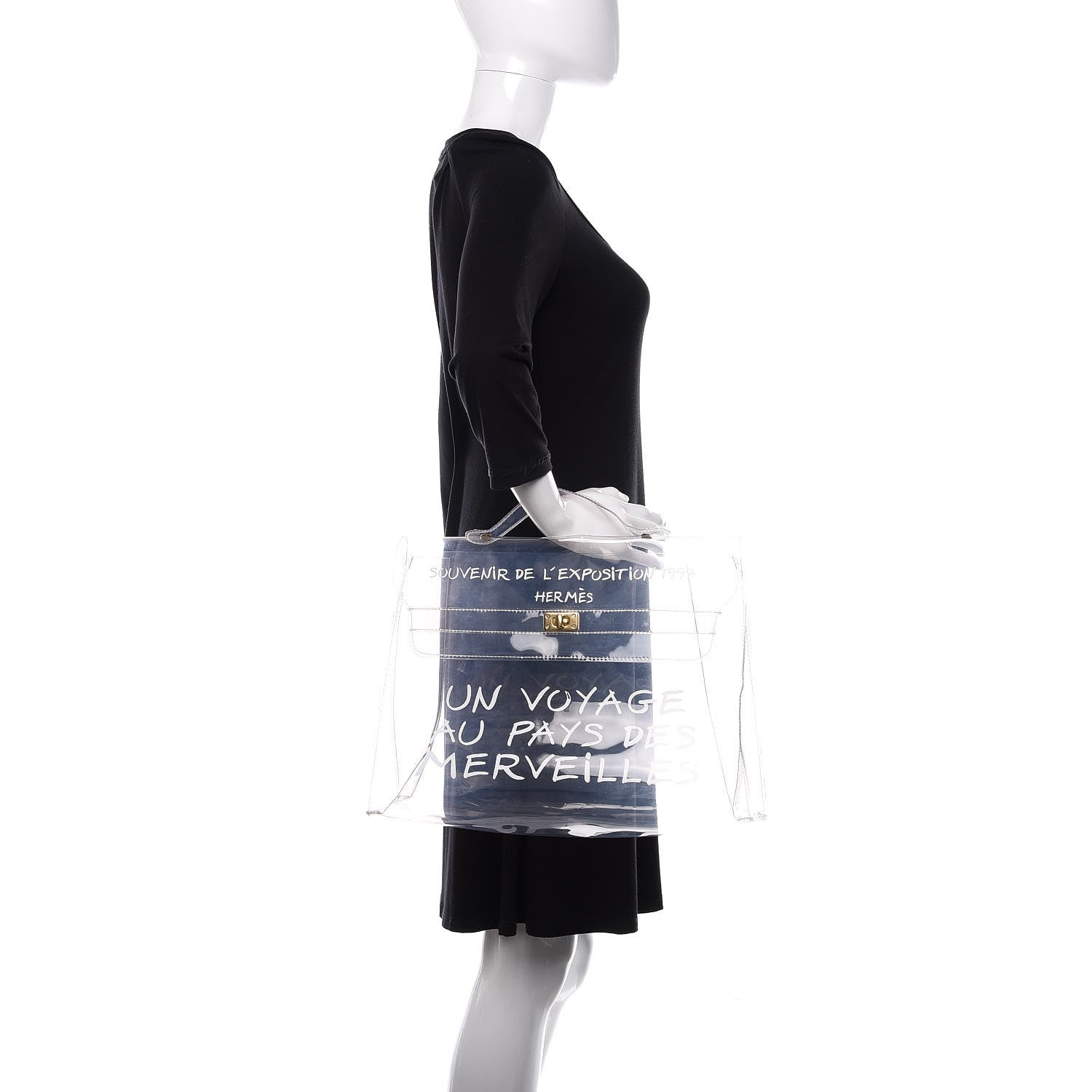 Hermes Vinyl Souvenir De L'Exposition Kelly Transparent 2 of 8