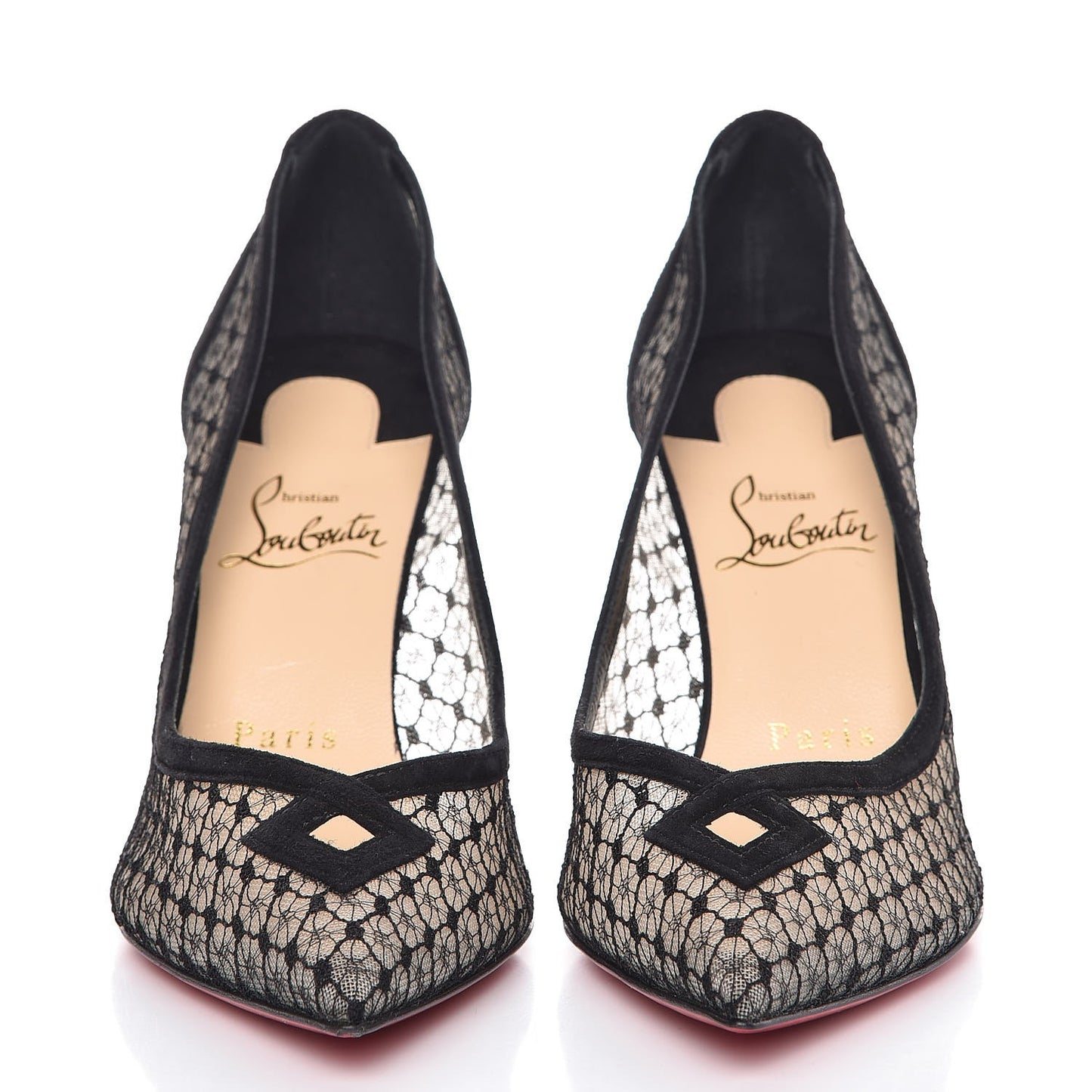 Dentelle Resille Veau Velours Neoalto 85 Pumps 36.5 Black