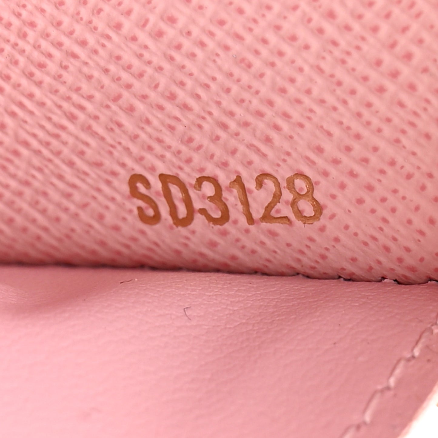 Damier Ebene Clemence Wallet Rose Ballerine
