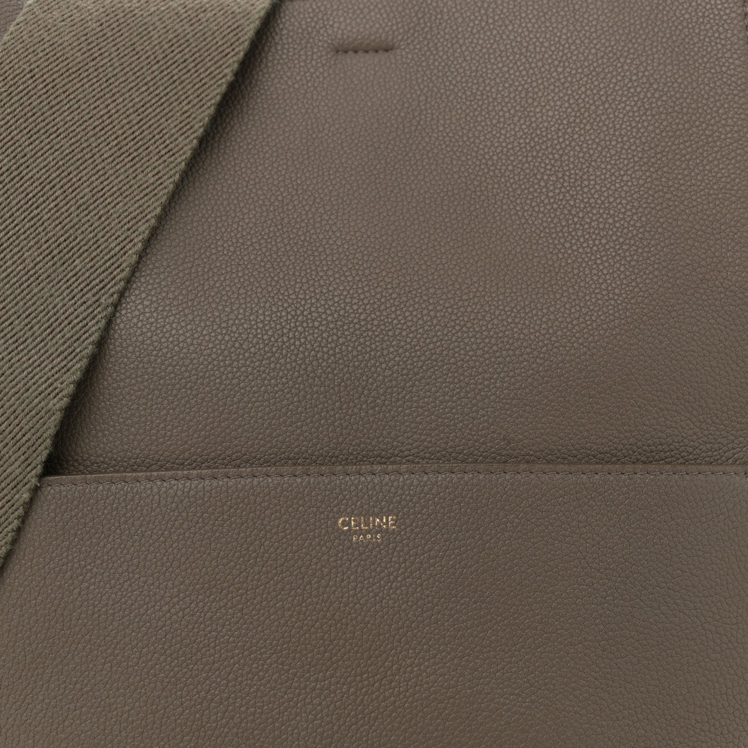 Celine Soft Grained Calfskin Sangle Bucket Bag Taupe 8 of 11