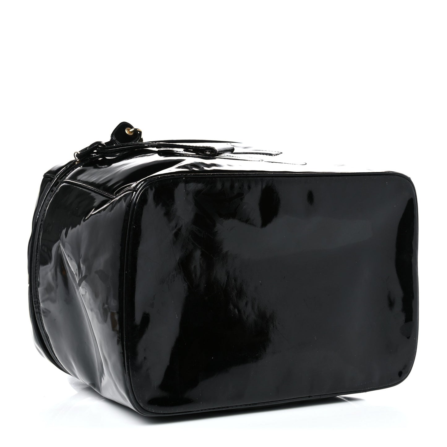 Patent CC Vanity Cosmetic Case Black