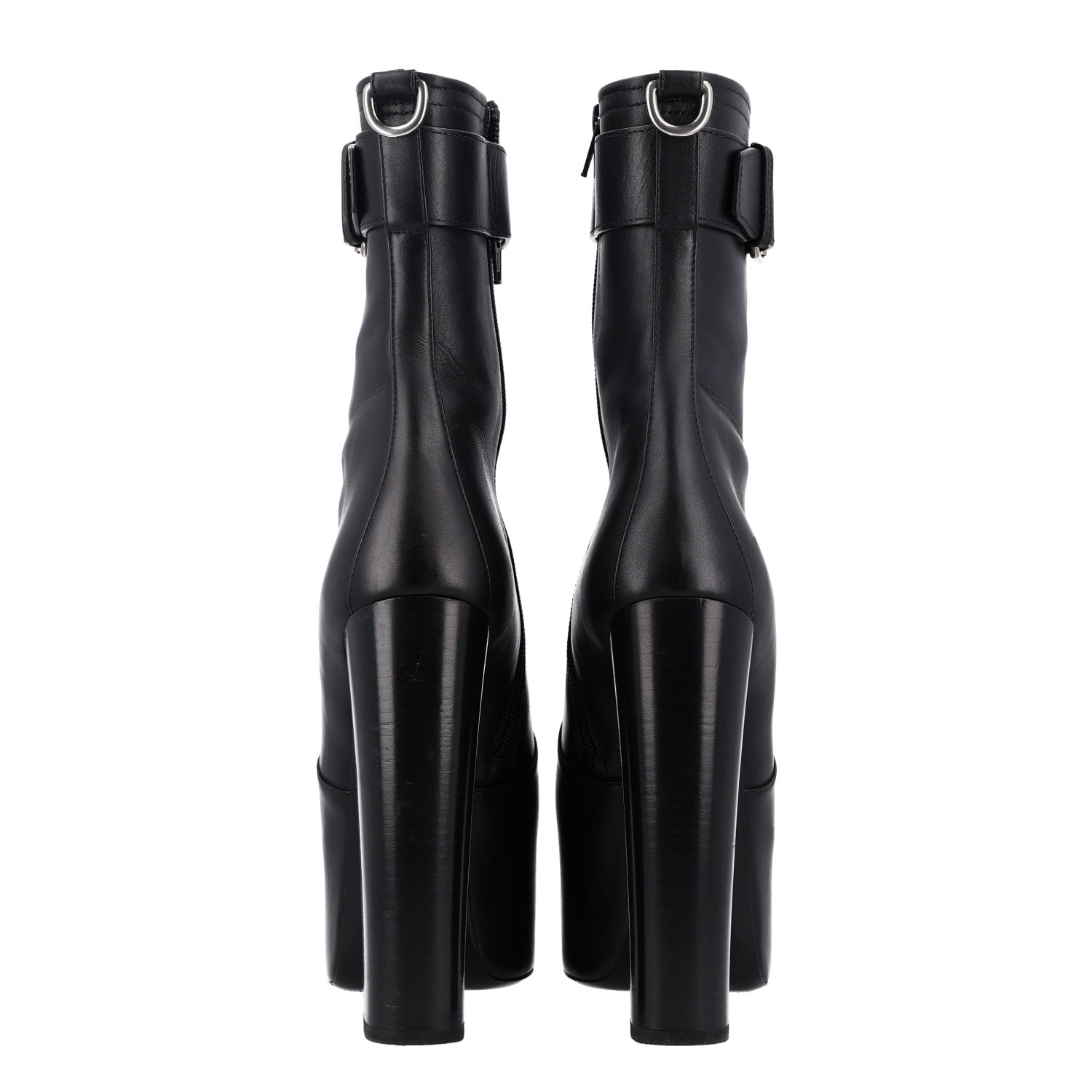 Saint Laurent Calfskin Mina 95 Boots 40 Black 5 of 10