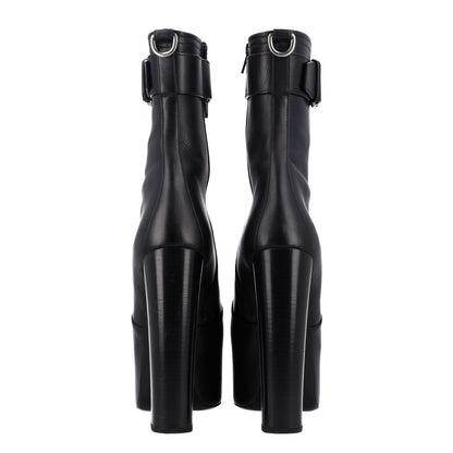Saint Laurent Calfskin Mina 95 Boots 40 Black 5 of 10
