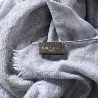Louis Vuitton Cashmere Scarf Gray 4 of 4