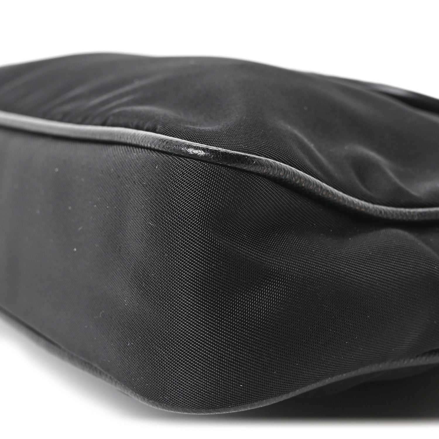 Prada Tessuto Nylon Saffiano Crossbody Bag Black 11 of 11