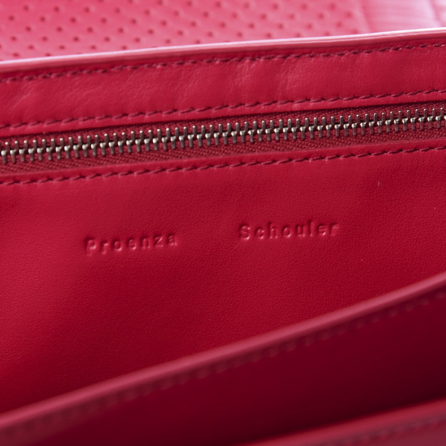 Lambskin Perforated Tiny PS1 Satchel Peony