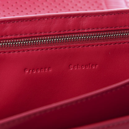 Proenza Schouler Lambskin Perforated Tiny PS1 Satchel Peony 7 of 8