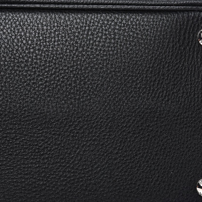 Prada Vitello Daino Medium Double Bag Black Celeste 10 of 11
