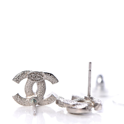 Chanel Crystal CC Earrings Silver 4 of 5