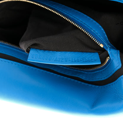 Fendi Nappa FF 1974 Embossed Baguette Blue Royal 7 of 15