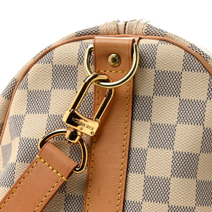 Louis Vuitton Damier Azur Keepall Bandouliere 55 12 of 13