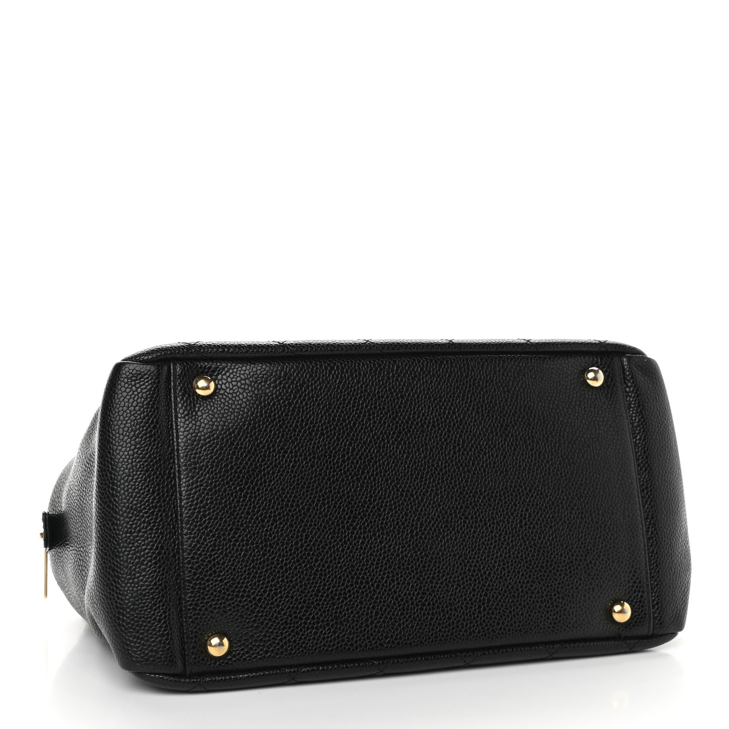 Caviar Quilted Petit Timeless Tote PTT Black