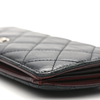 Chanel Lambskin Quilted Yen Wallet Black 10 of 11