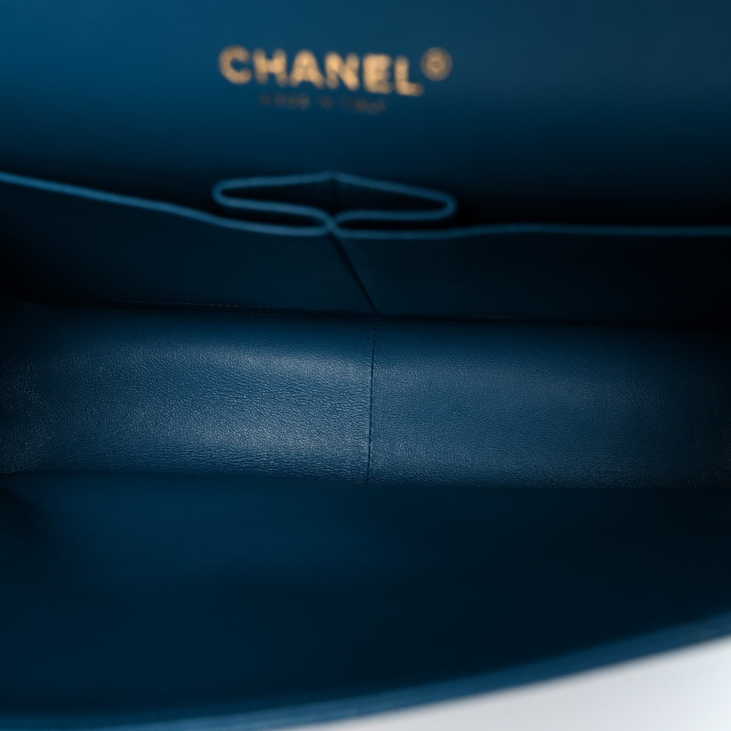 Chanel Caviar Quilted Jumbo Double Flap Blue 5 of 10