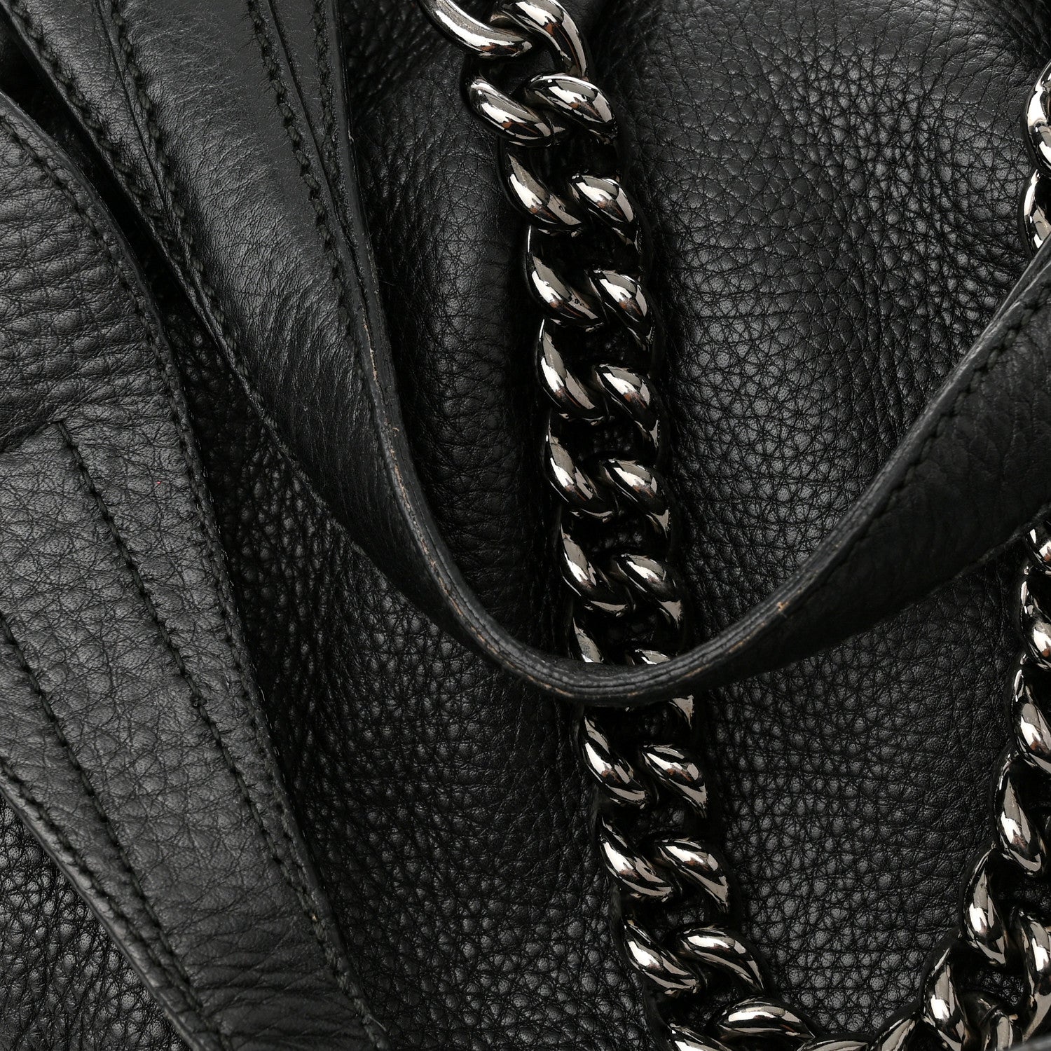 Gucci Calfskin Medium Icon Bit Boston Black 14 of 14