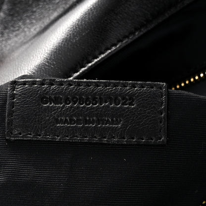 Saint Laurent Lambskin Quilted Maxi Icare Shopping Tote Black 8 of 14