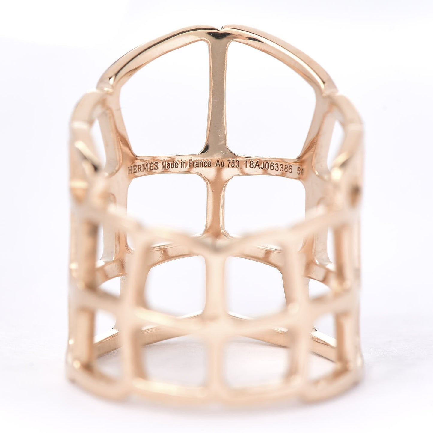 18K Rose Gold GM Niloticus Ombre Ring 51 5.75