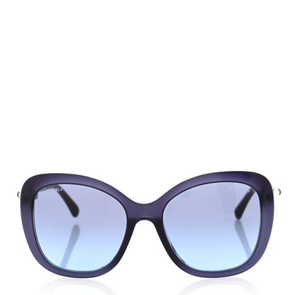 Chanel Acetate Pearl Winter Butterfly Sunglasses 5338-H-A Blue 2 of 8