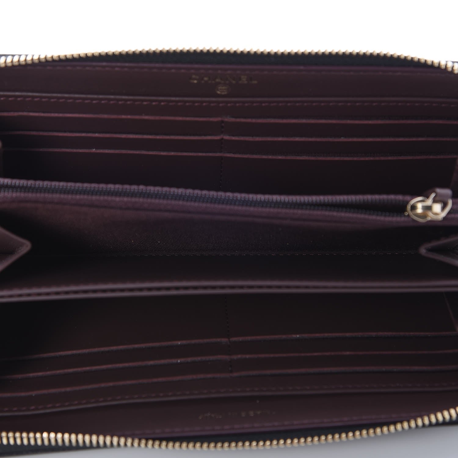 Chanel Grained Calfskin Neo Executive Zip Around Wallet Black 5 of 9