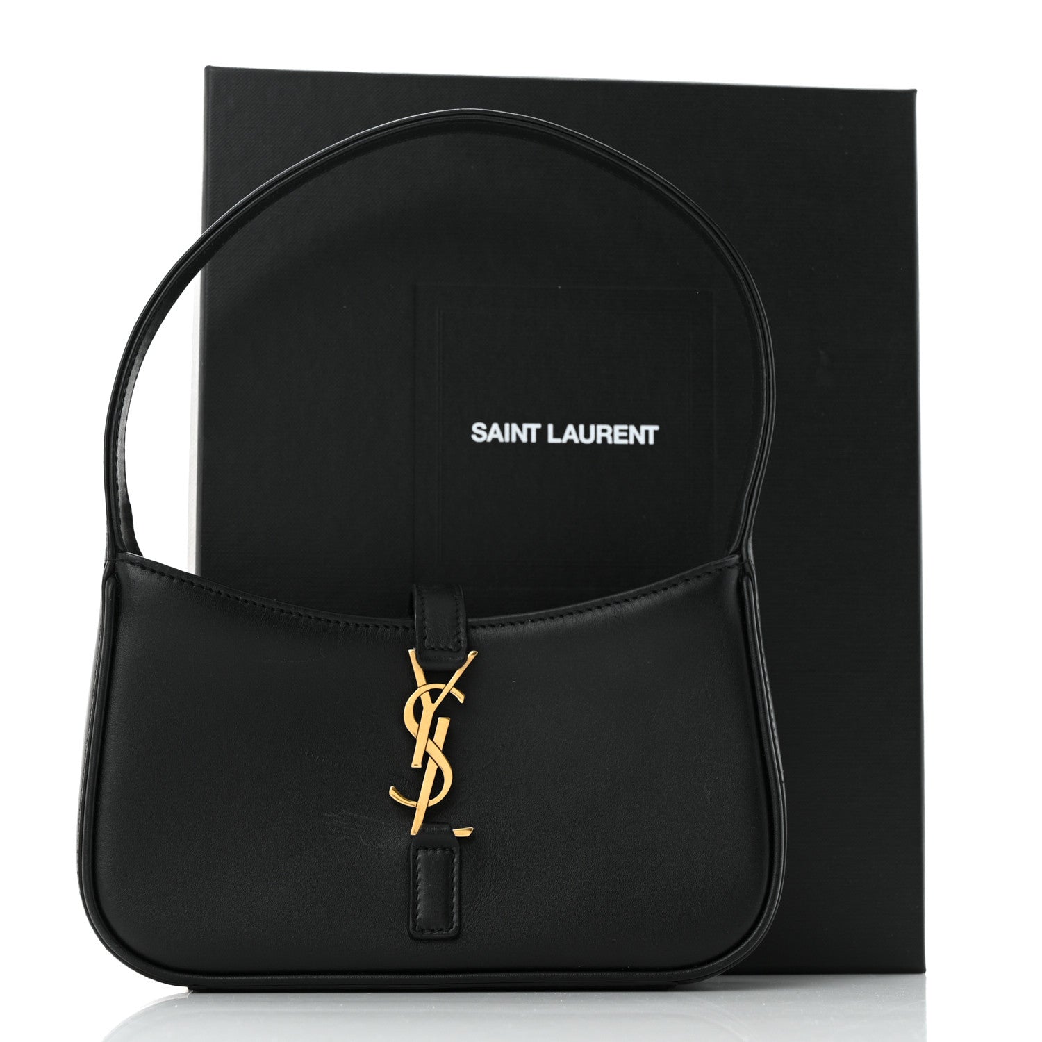 Saint Laurent Smooth Calfskin Le 5 A 7 Mini Hobo Black 11 of 11