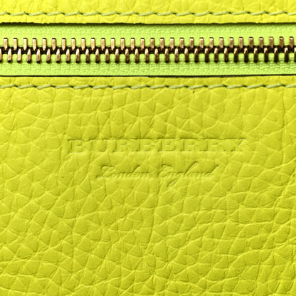 Burberry Grainy Calfskin Remington Tote Neon Yellow 5 of 14
