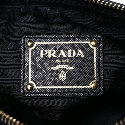 Prada Tessuto Nylon Saffiano Shoulder Bag Black 6 of 14