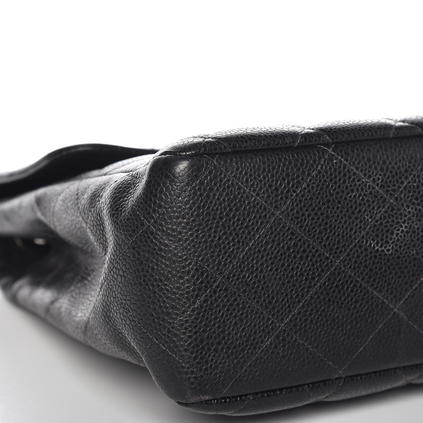 Caviar Quilted Jumbo Single Flap Black